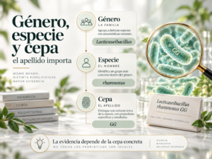 Género, espécie e estirpe: o nome importa porque nem todos os probióticos são iguais.
