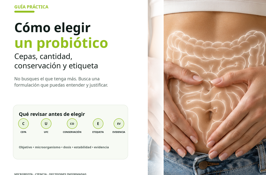 Cómo elegir un probiótico: cepas, cantidad, conservación y etiqueta